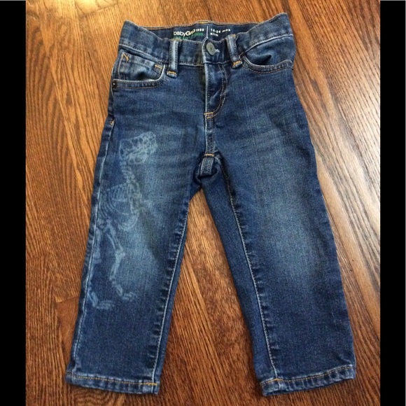 Like New Baby Gap Slim Jean Dinosaur 